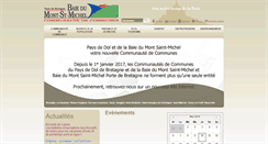Desktop Screenshot of cc-baie-mont-st-michel.fr