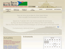 Tablet Screenshot of cc-baie-mont-st-michel.fr